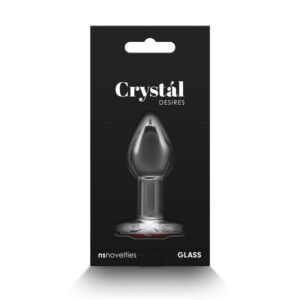 crystal stakleni plug srce1