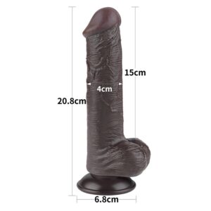 dildo sliding skin 8inch crni7